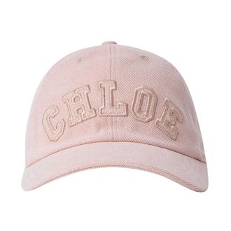 Chlo&eacute; Signature Denim Cap - unisex - Chlo&eacute; - Hats & Caps - Pink - S - Accessories