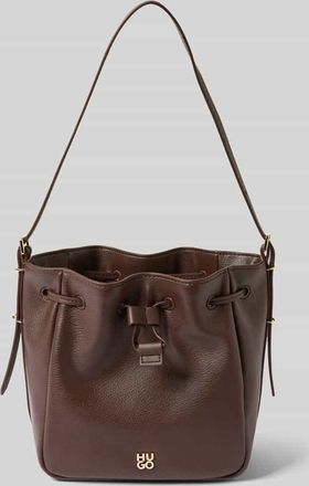 HUGO BOSS Umh&auml;ngetasche in Lederoptik Modell JODI in Dunkelbraun, Gr&ouml;&szlig;e 1