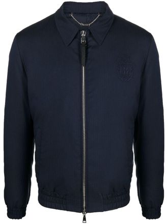 Billionaire Boys Club Bomberjack met geborduurd logo - Blauw