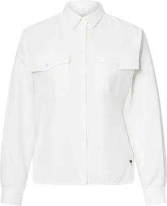 Max Mara Katoenen Overhemd met Knopen - Dames - Overhemden - Wit - M - Katoen - Overhemden