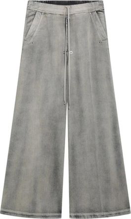 Rick Owens Mineral Wash Geth Belas - Heren - Wijde Broeken - Grijs - M - Katoen - Broeken