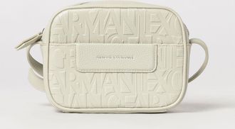 A|X Armani Exchange Borsa in pelle sintetica a grana con logo impresso