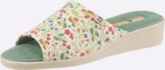 Casual Looks Pantoffel CASUAL LOOKS, Damen, Gr. 36, ros&eacute;, bedruckt, Schuhe Pantoffel