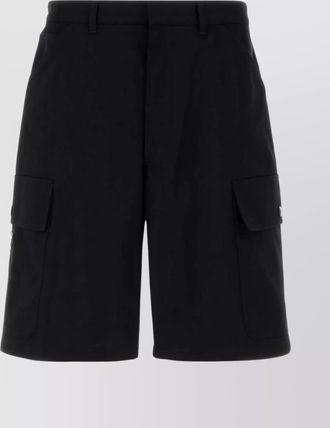Prada cotton cargo bermuda shorts