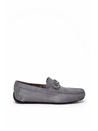 Ferragamo Parigi Eco Suede Loafer - Grey