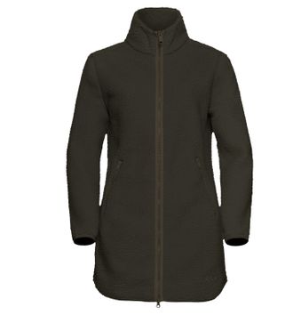 Jack Wolfskin Funktionsmantel JACK WOLFSKIN HIGH CURL COAT W, Damen, Gr. XXL, obsidian mos, Obermaterial: 100% Polyester, M&auml;ntel Funktionsmantel, W&auml;rmend, winddicht