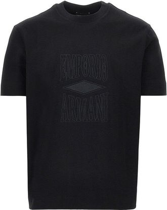 Emporio Armani Jersey T-shirt with embossed logo Man XL