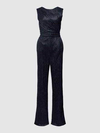 Swing Jumpsuit mit seitlicher Raffung in Marine, Größe 34