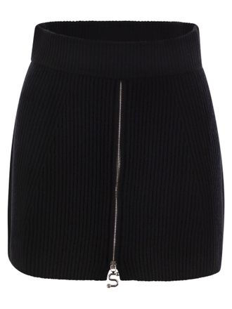 Sportmax Sportmax Refolo rok van wol en kasjmier