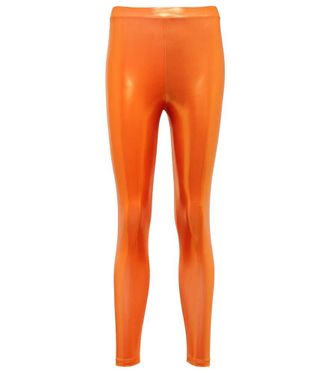 Alessandra Rich Leggings in jersey lamé