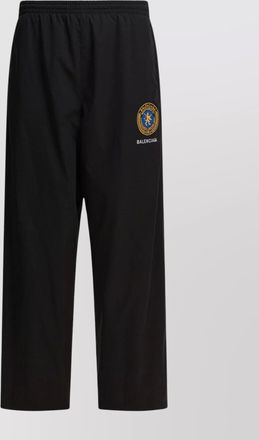 Balenciaga elastic waistband straight leg trousers