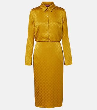 Gucci GG jacquard shirt dress