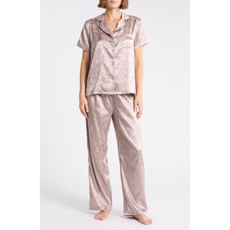 Tart Ginnie Satin Pajamas in Baby Rose-Taupe at Nordstrom Rack, Size X-Large