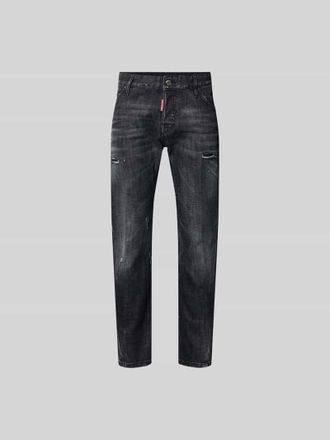 Dsquared2 Slim Fit Jeans aus Baumwoll-Mix in Black, Gr&ouml;&szlig;e 48