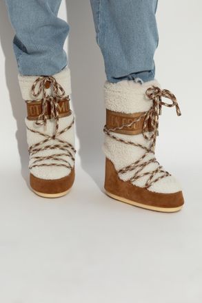 Moon Boot Snow Boots Icon Shearling, Womens, Brown