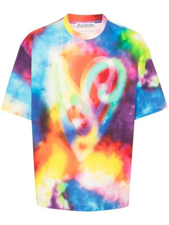 Acne Studios T-shirt con stampa astratta - Rosso