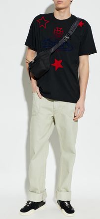 Vivienne Westwood T-shirt With Logo, Mens, Black