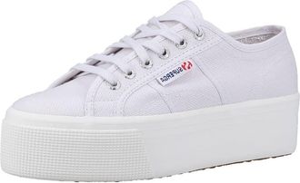 Superga 2790 Linea Up and Down Womens Flatform Trainers 8 UK Grey