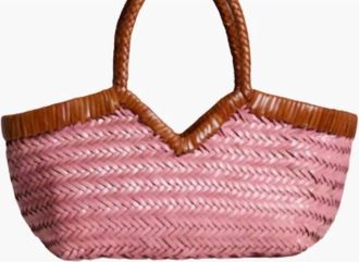 Vipera Womens Monet Tote Bag In Pink/cognac