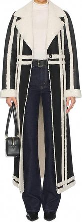 Show me your Mumu Swiss Alps Coat In Faux Leather With Sherpa