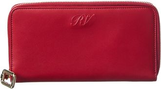 Roger Vivier Leather Zip Around Wallet
