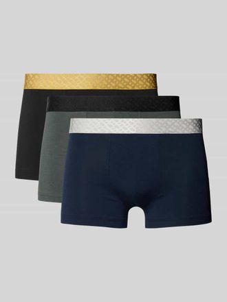 HUGO BOSS Trunks aus Baumwoll-Lyocell-Mix im 3er-Pack mit Geschenkbox in Blau, Größe XXL