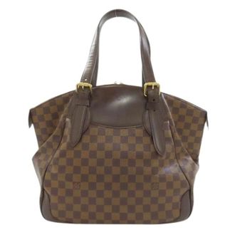 Louis Vuitton Pre-owned Tote Bags, female, Brown, Size: ONE SIZE Pre-owned Damier Canvas Handbag