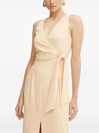 Patrizia Pepe wrap-tie maxi dress - Orange