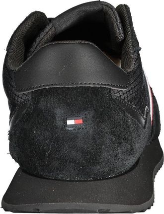 Tommy Hilfiger Leather Color-Block Sneaker - Black