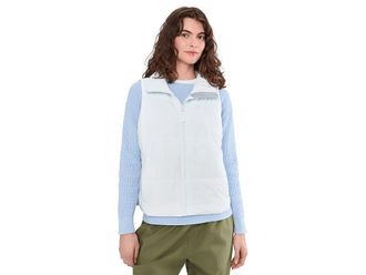 L.L.Bean Old Port Puffer Vest Womens Coat Icy Blue : LG, Polyester