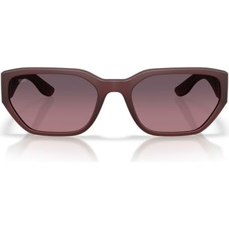 Costa Clemente 58mm Polarized Rectangular Sunglasses in Stormy Sunset /Rose at Nordstrom
