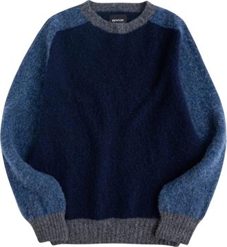 Howlin Megatron Man - Heren - Ronde hals truien - Blauw - M - Wol - Truien & Vesten