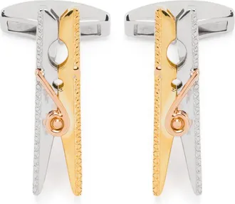 Tateossian Gemelli Mayfair Peg - Oro