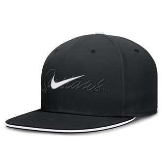 Nike Michigan State Pro Nike Mens Dri-FIT College Fitted Hat in Black | NC1100AMST-A2C
