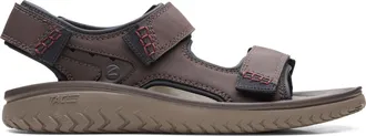 Clarks Mens Wesley Bay Sandal, Brown, 7 UK