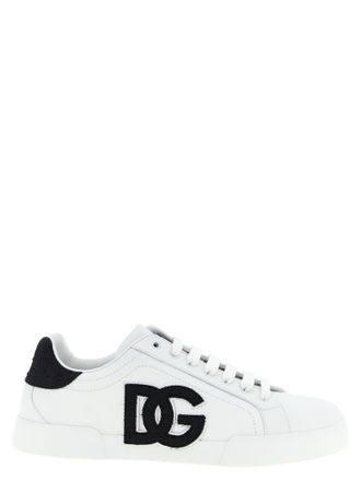 Dolce & Gabbana Bicolor Calfskin Low Top Mens Sneakers