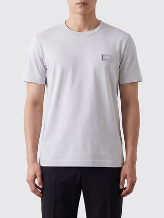 Dolce & Gabbana T-shirt in cotone con logo tono su tono