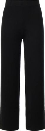 Max Mara Wide Broeken - Dames - Wijde Broeken - Zwart - L - Broeken