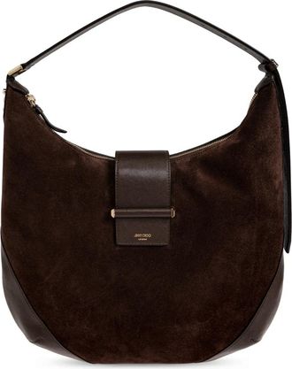 Jimmy Choo London Bar Medium - Dames - Schoudertassen - Bruin - ONE Size - Leer - Tassen
