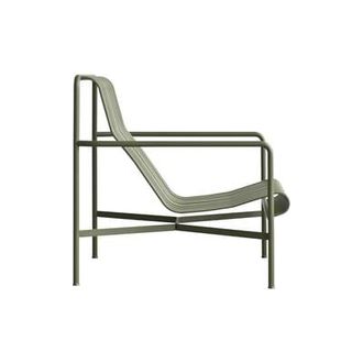 HAY Low armchair Palissade - Green - Epoxy paint - Designer Ronan & Erwan Bouroullec