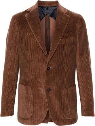 Incotex cotton blazer - men - Viscose/Acetate/Cotton - 50 - Brown