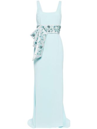 Badgley Mischka Mouwloze avondjurk - Blauw