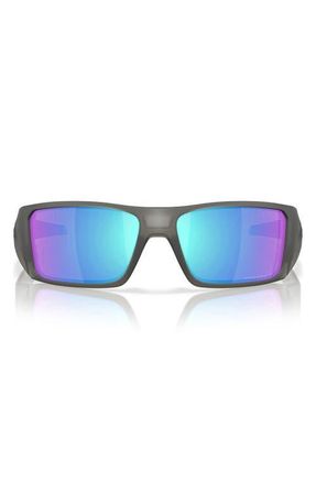 Oakley Heliostat 61mm Prizm Polarized Rectangular Sunglasses in Saphire at Nordstrom