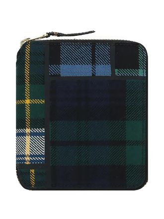 Comme Des Garçons tartan wallet - unisex - Polyurethane/Wool - One Size - Green