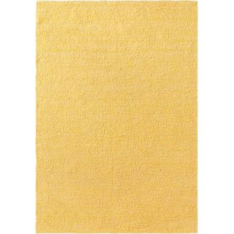 Ted Baker Portobello Handwoven Soft Plain Living Room Rug in Yellow | Size: 200 cm x 290 cm