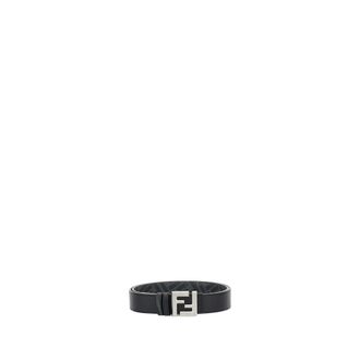 Fendi Squared FF Riem - Heren - Riemen - Zwart - 95 CM - Katoen - Accessoires