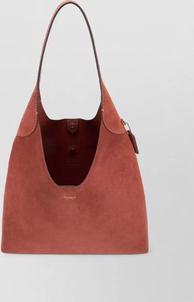 Coach brooklyn 39 suede leather shoulder tote