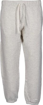 Autry Broeken, Heren, Grijs, L, Katoen, Sportieve Broek met Trekkoord en Dubbele Naaldstiksels