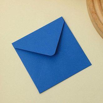 OEM Paquete De 50 Sobres Cuadrados De Colores, Dise&ntilde;o Sencillo, Sobres Multiusos, Papeler&iacute;a Creativa, Azul Real Claro, 12,5 X 12,5 Cm