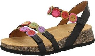 Think Koak Ankle Strap Sandal in Black/kombi at Nordstrom, Size 10-10.5Us